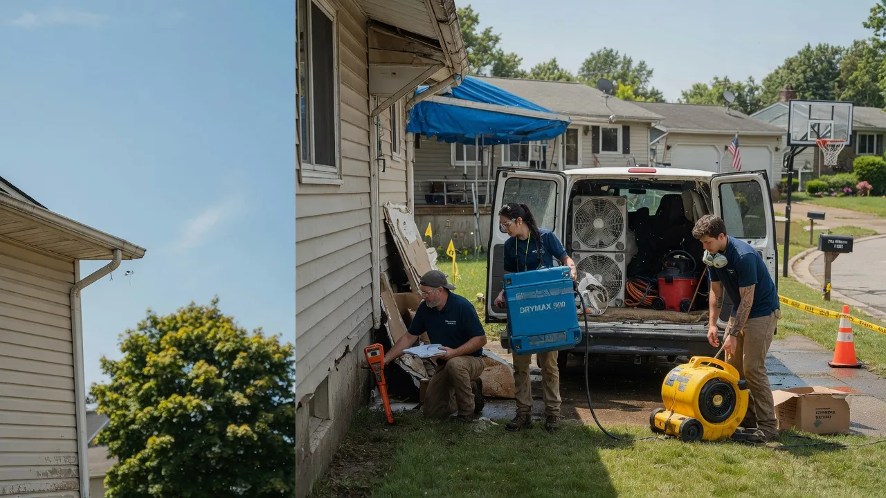 Ceiling Leak Cleanup in Borden, IN near me